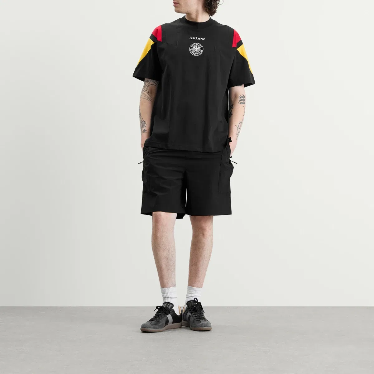 Футболка с длинным рукавом Dfb EQT T-Shirt Adidas, Black — фото 4