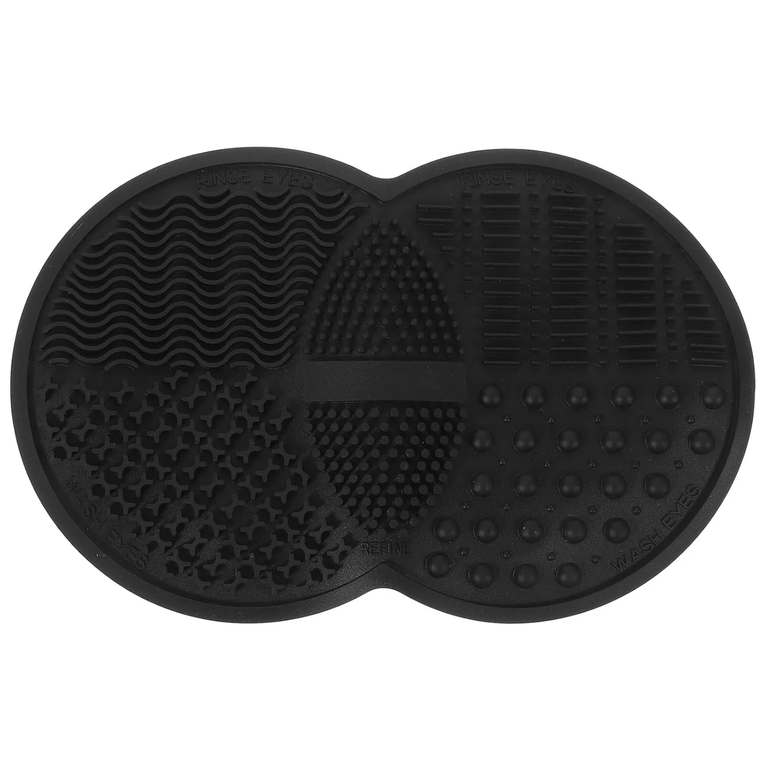 Силиконовая подушечка для очистки кистей Zerodeko, 16.8x10.8x0.8 см, Черный