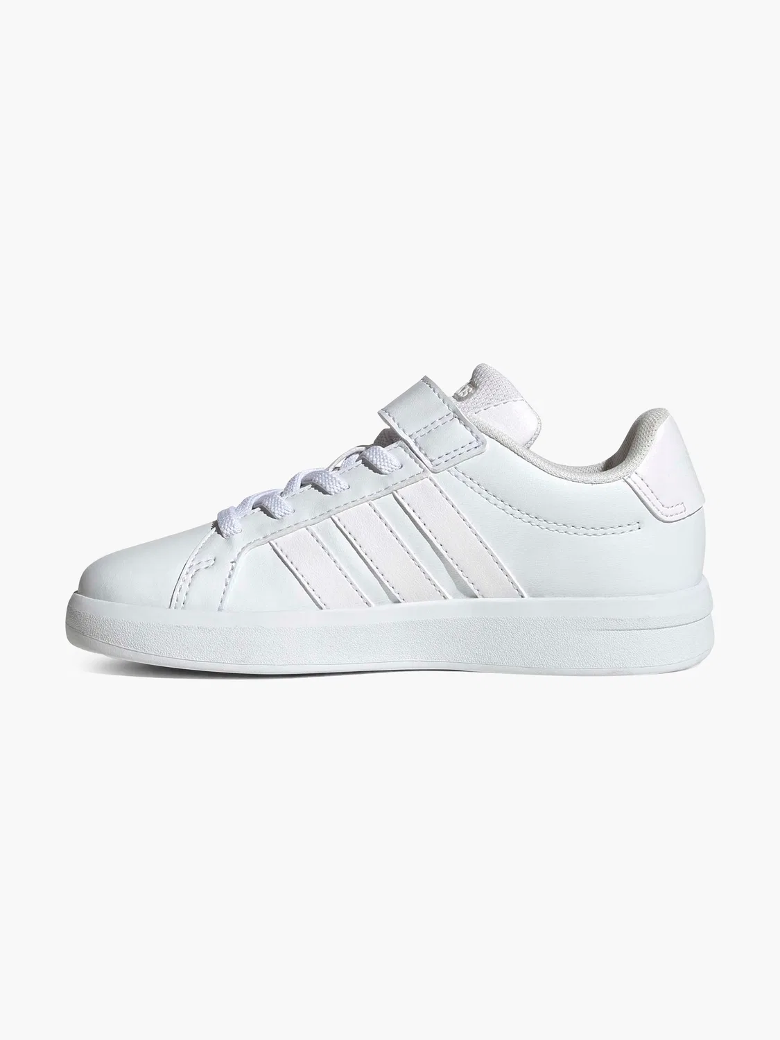 Детские кроссовки на липучках Adidas Grand Court 3.0 EL C, белый — фото 3