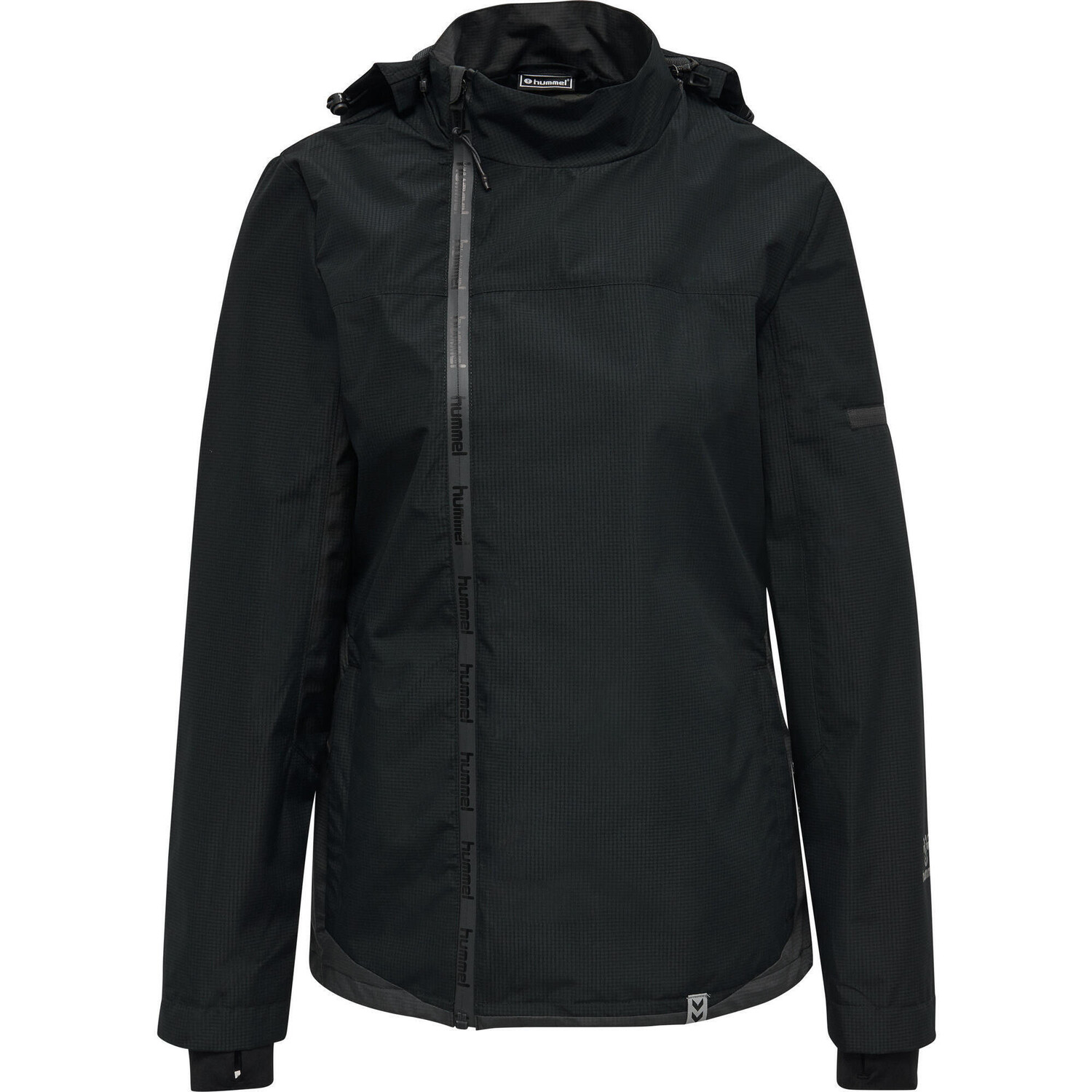 

Hmlnorth Shell Jacket Woman Куртка женская HUMMEL, черный/черный/серый антрацит