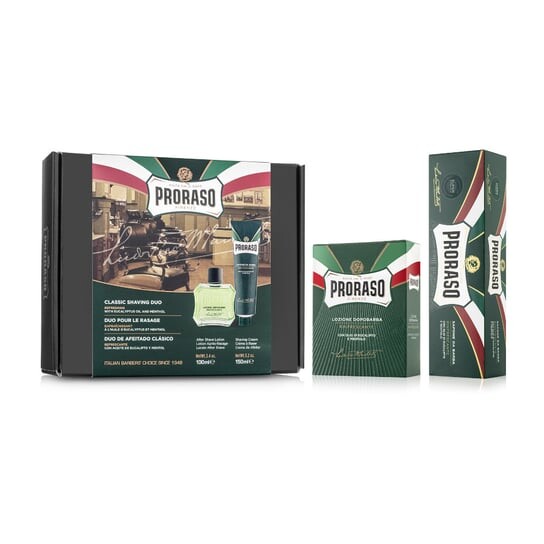 

Крем для бритья Proraso Duo Pack и освежающий лосьон после бритья, Серый, Крем для бритья Proraso Duo Pack и освежающий лосьон после бритья