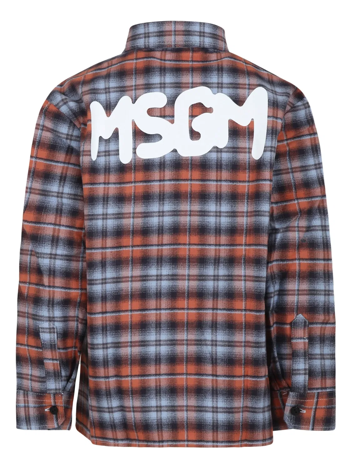 Рубашка в клетку MSGM, коричневый — фото 3