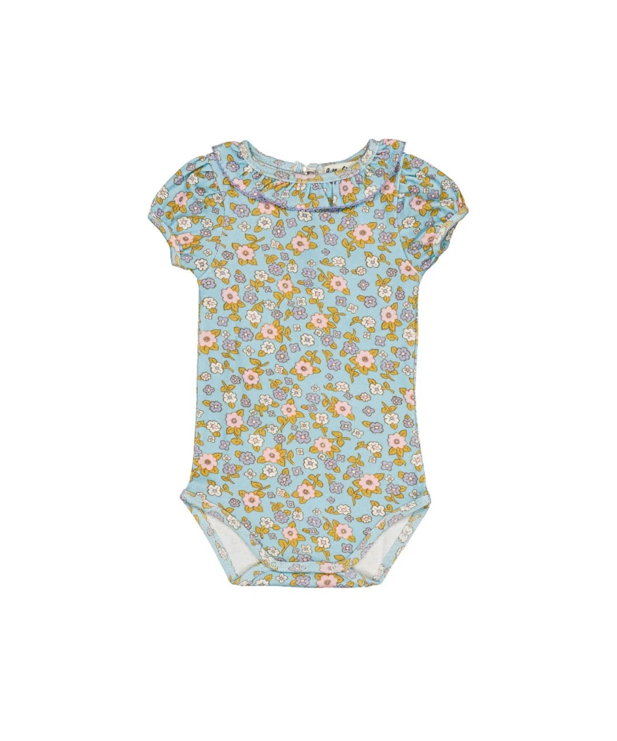 Детский боди-комбинезон с цветочным принтом Perrine baby body Bliss hello Simone, Blue