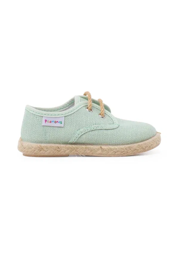 Кеды с плоской подошвой Espadrilles Pisamonas, Verde Agua, зеленый