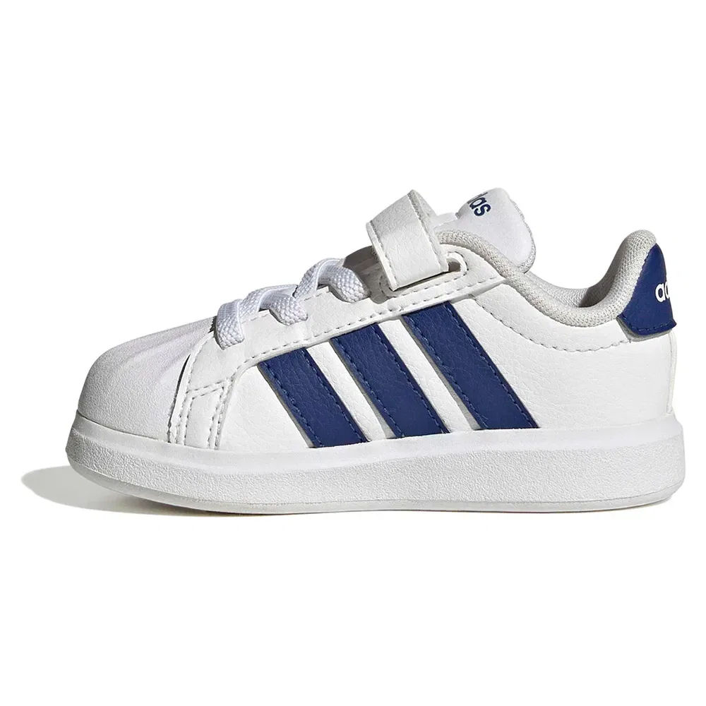 Детские кроссовки для девочек с мыском-ракушкой Streettalk Adidas, White — фото 3