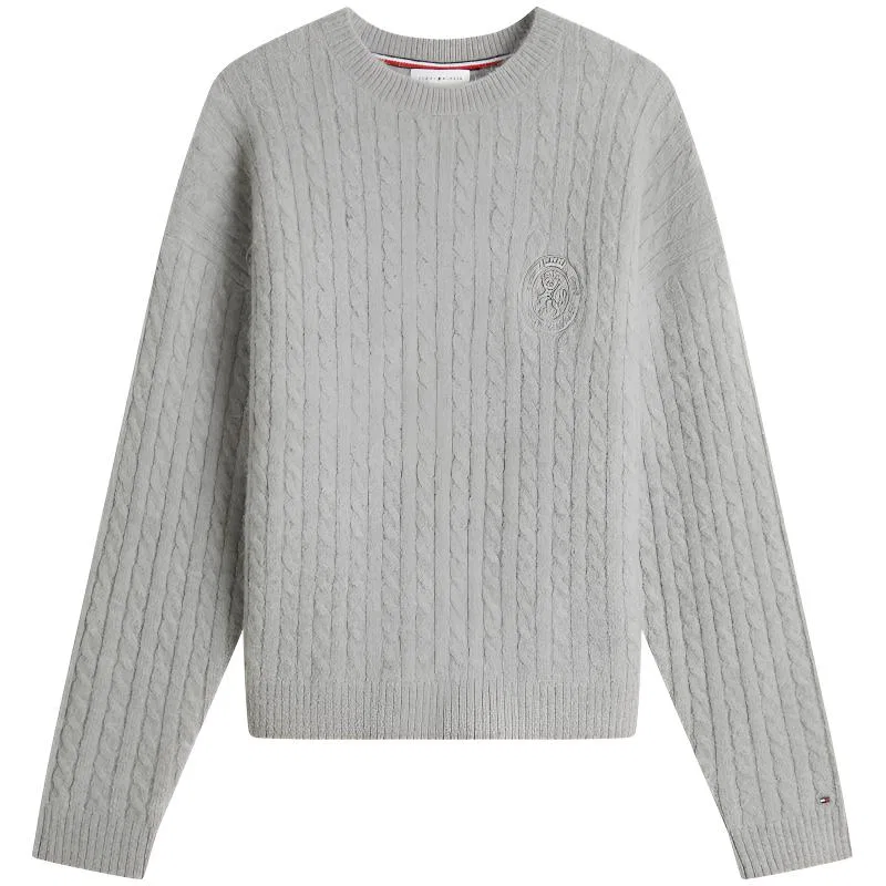 Женский свитер с круглым вырезом Tommy Hilfiger, Dark Blue C7I — фото 3