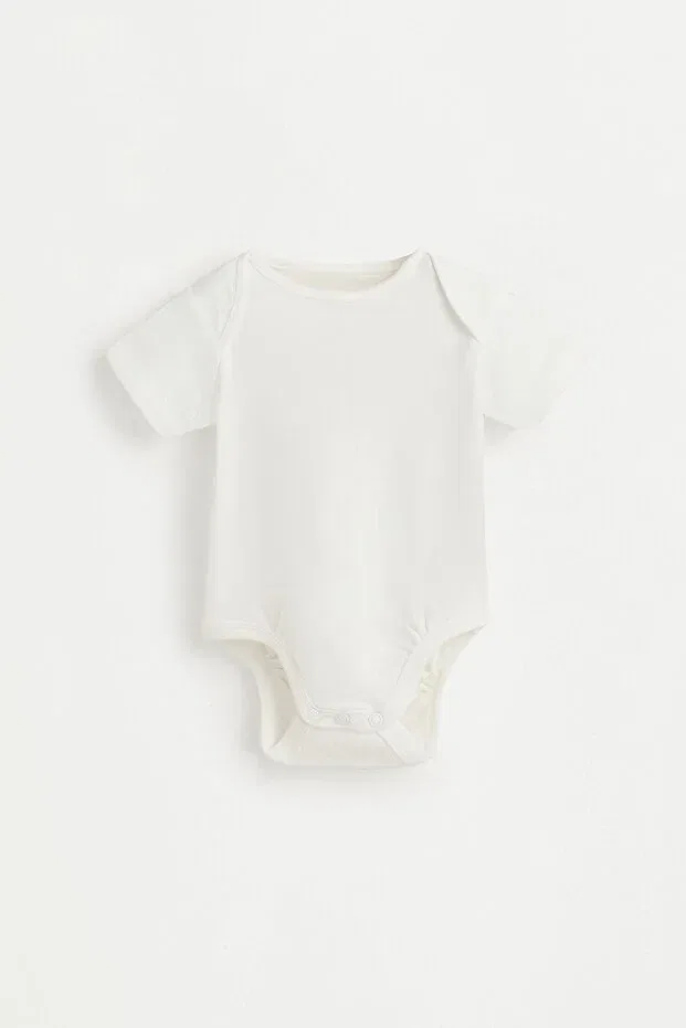 Детское боди-комбинезон хлопковый комплект 4 предмета Lefties, Light Gray — фото 2