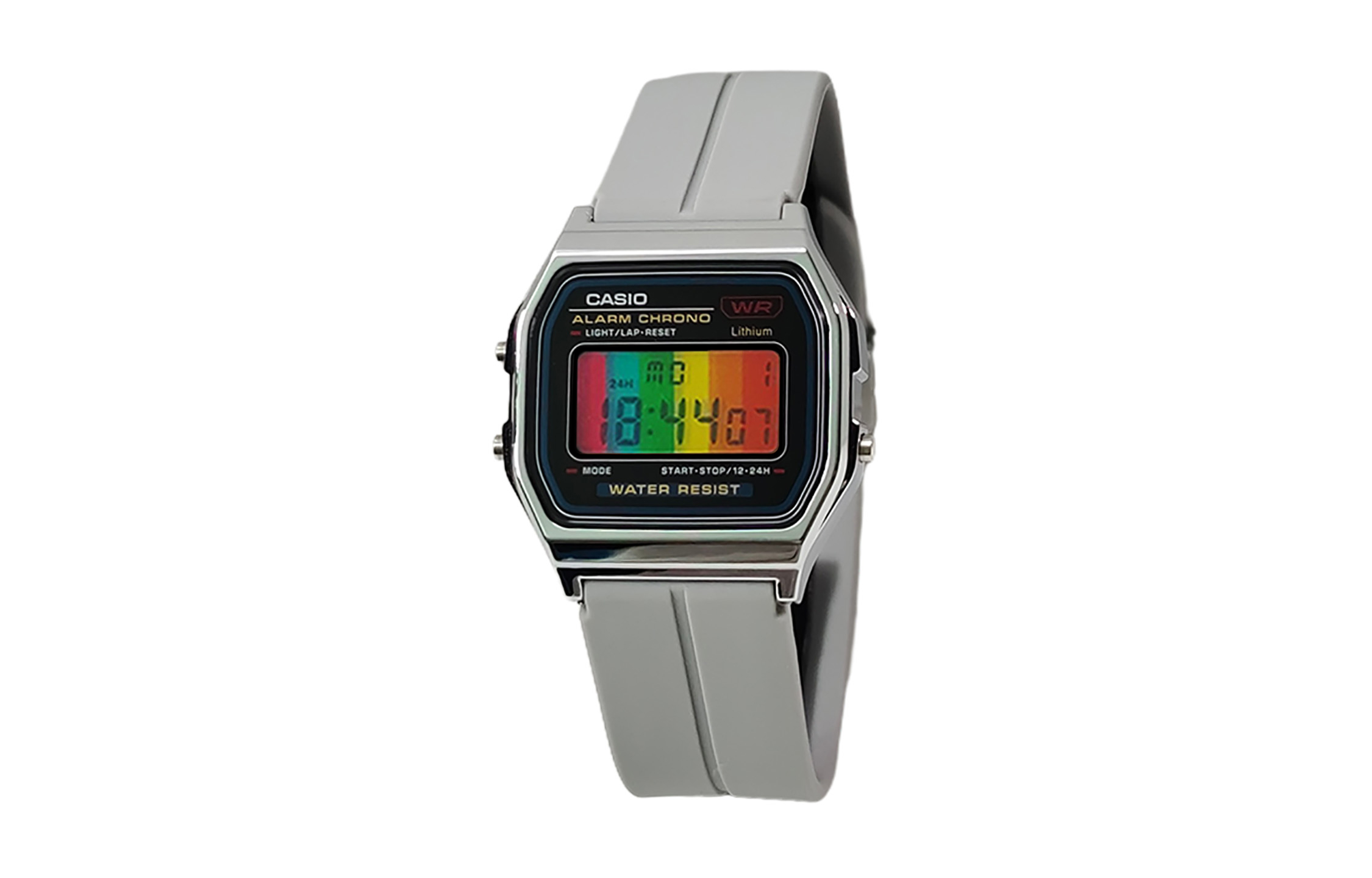 

CASIO Кварцевые часы унисекс с силиконовым ремешком и черным циферблатом