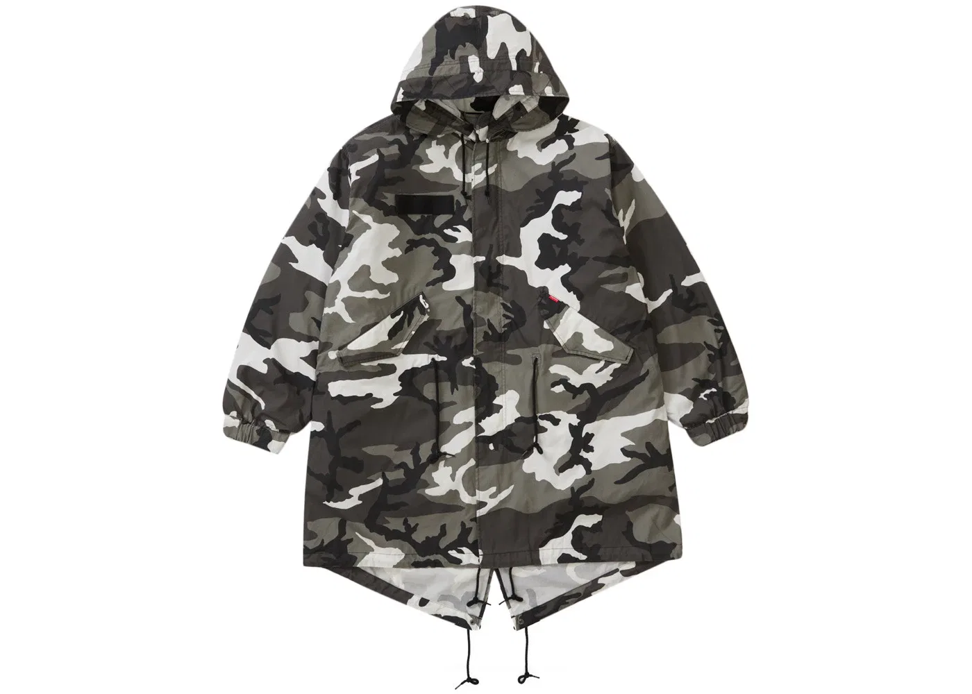 Мужская куртка-парка с камуфляжным принтом Fishtail Parka Supreme, Snow Camo