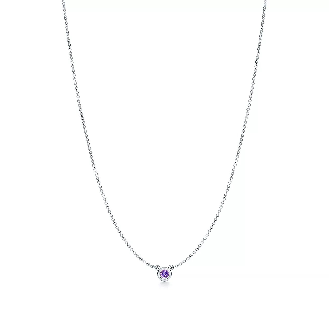 

Колье Tiffany & Co. x Elsa Peretti Color By The Yard, серебро/аметист