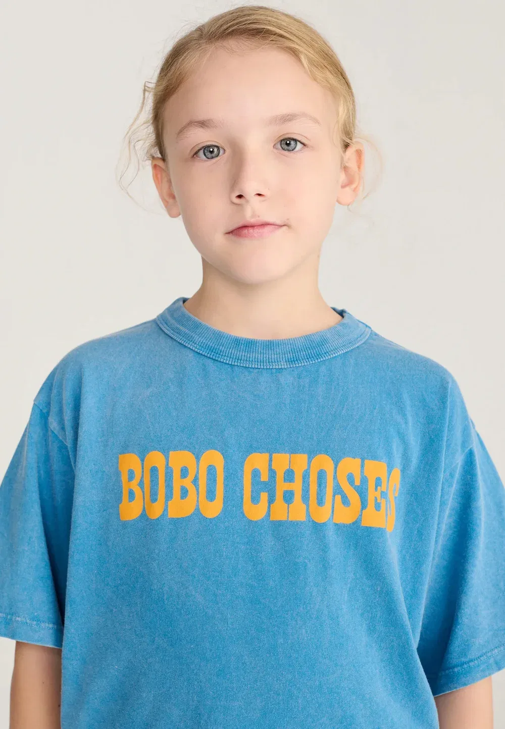 Футболка унисекс в стиле поп-музыки с принтом Bobo Choses, Rinsed Denim — фото 3