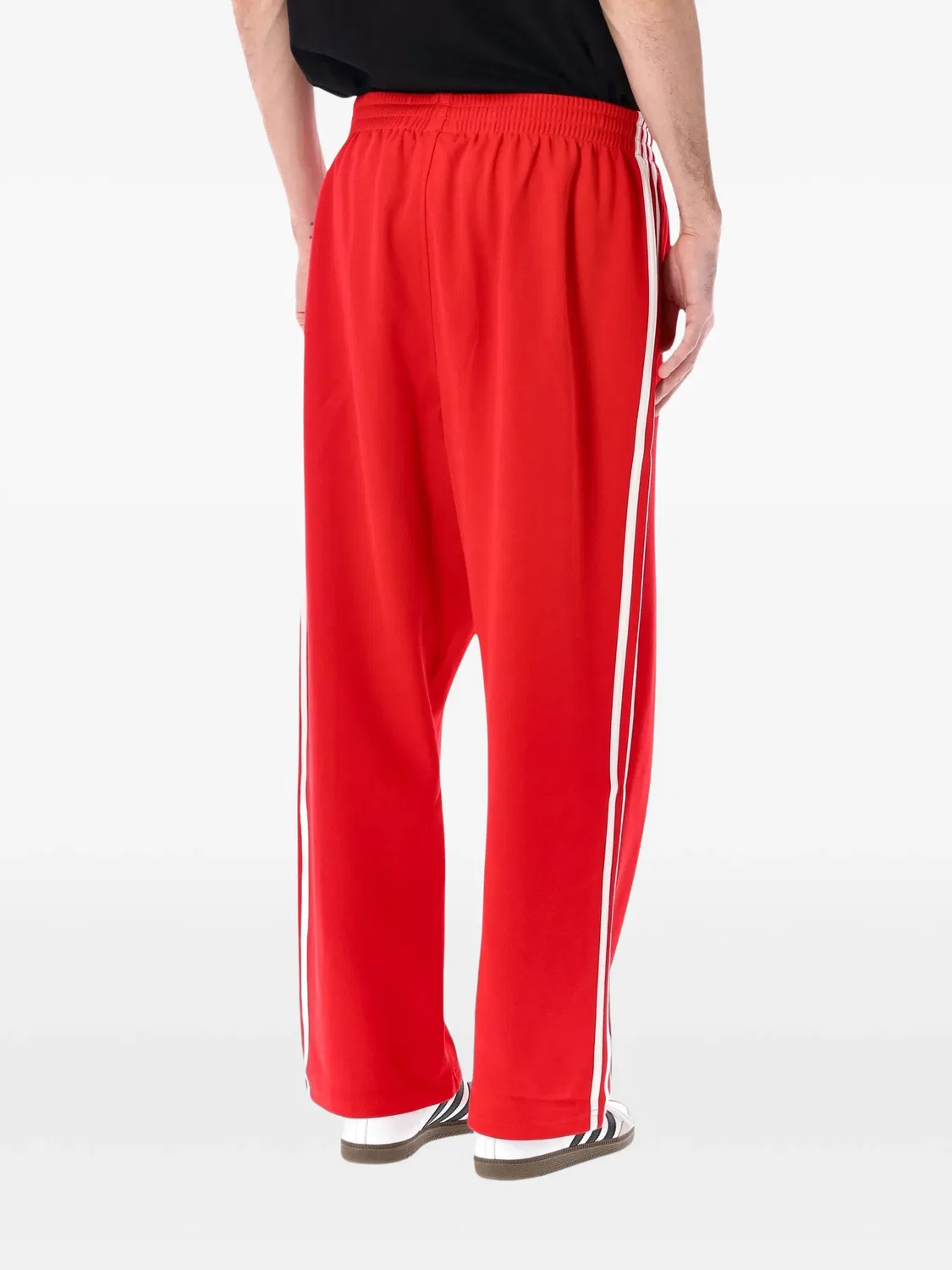 Брюки с логотипом и полоской Adidas, красный — фото 2
