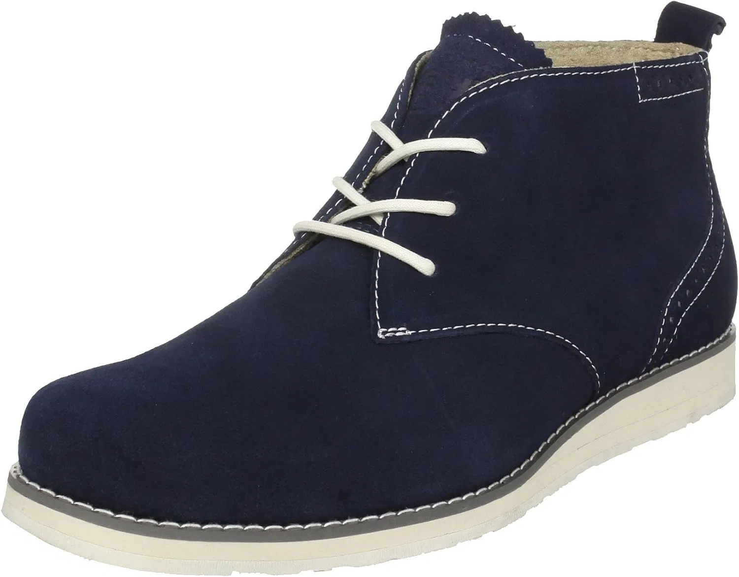 Мужские ботинки STACY ADAMS Connor с гладким носком, Navy Suede