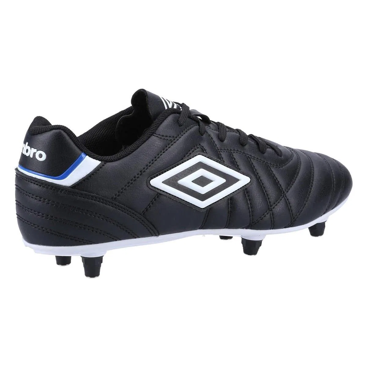 Детские футбольные бутсы с шнуровкой Umbro, Black White — фото 4