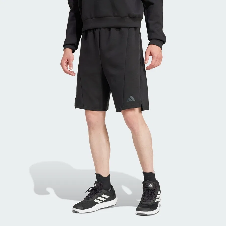 Спортивные шорты с технологией AEROREADY Designed For Training Knit Shorts adidas, Черный