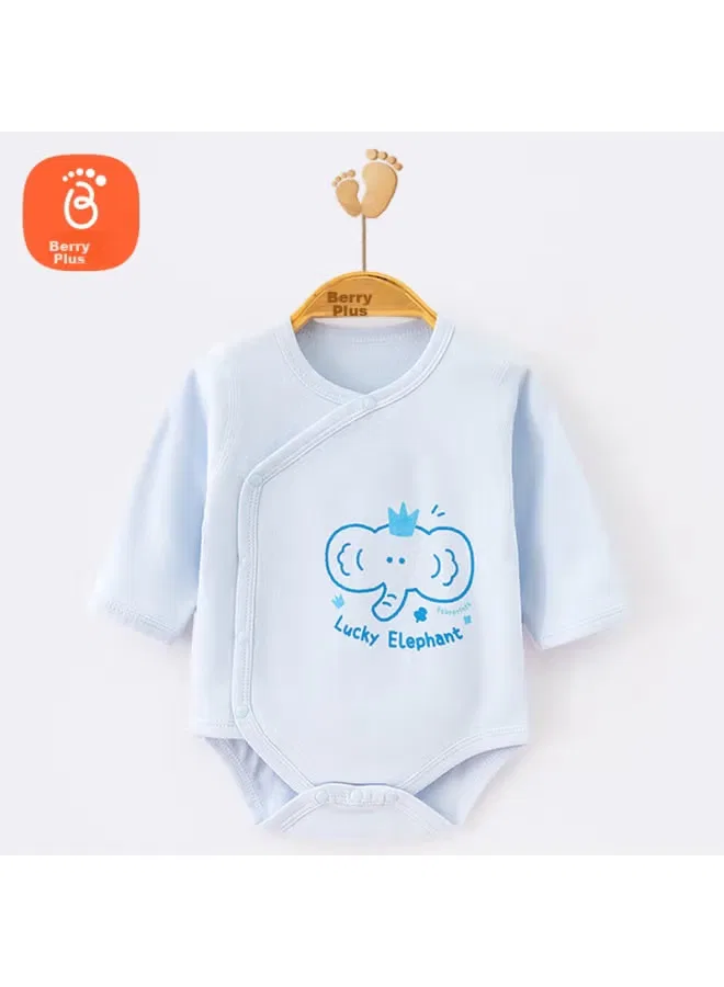 Боди-комбинезон с длинным рукавом для новорожденных Babyprints, синий — фото 2