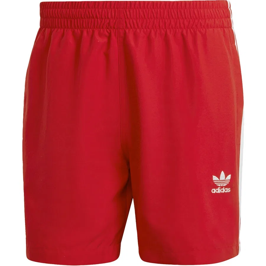 Плавки с принтом Originals Adicolor 3-Stripes adidas, Красно-белый — фото 3