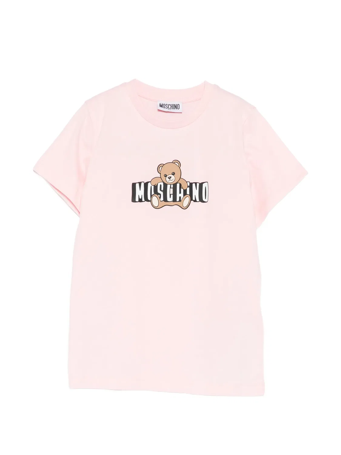 Футболка с принтом медведя Тедди Moschino, розовый