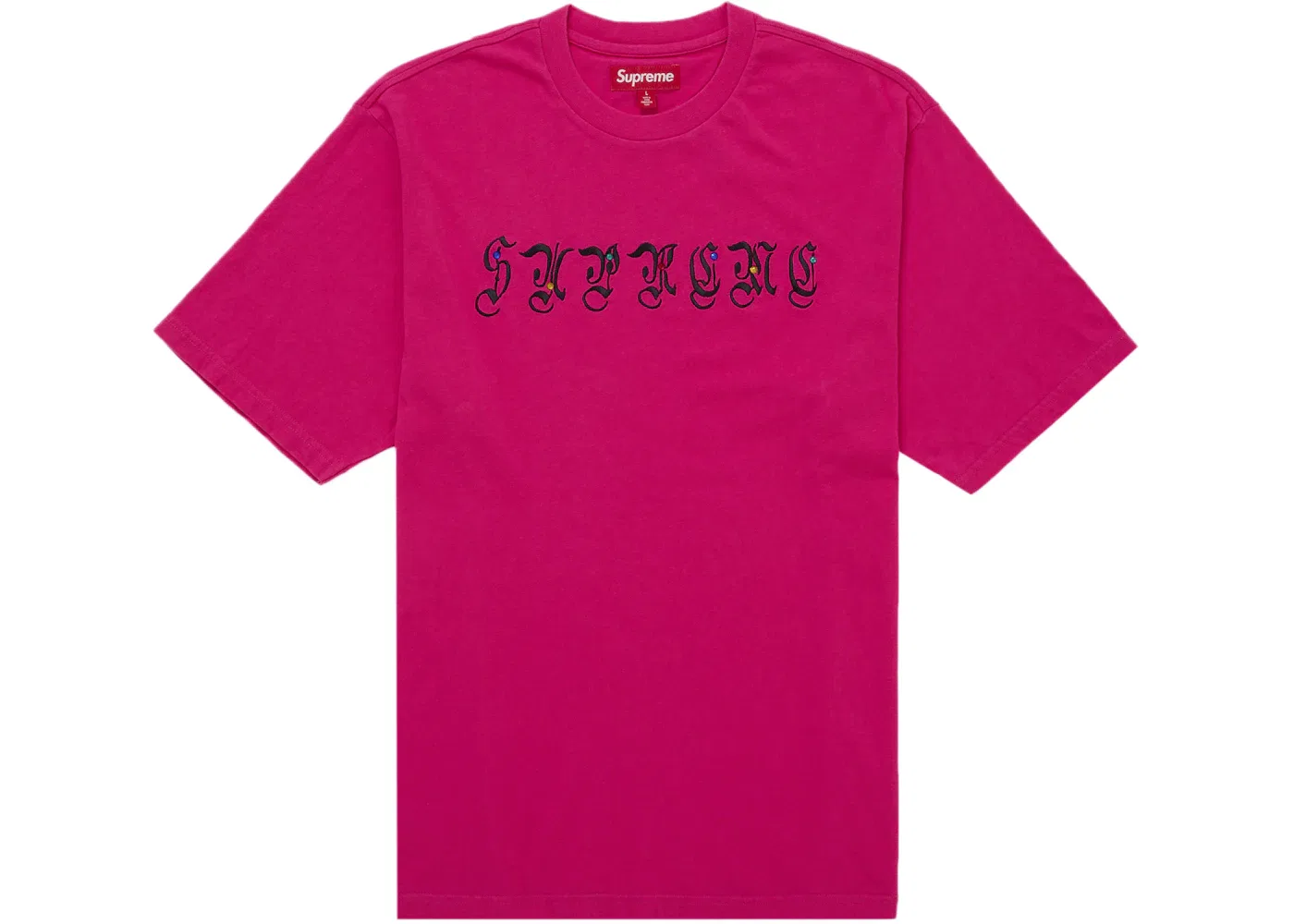 Мужская футболка с принтом Supreme AOI Gems S/S Top, Pink