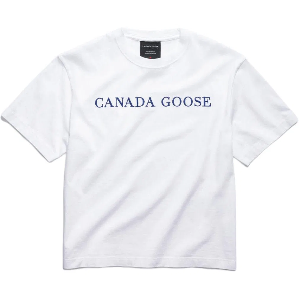 Футболка с круглым вырезом Summer Collection, Canada Goose, Optical White/Oxford Sea Blue