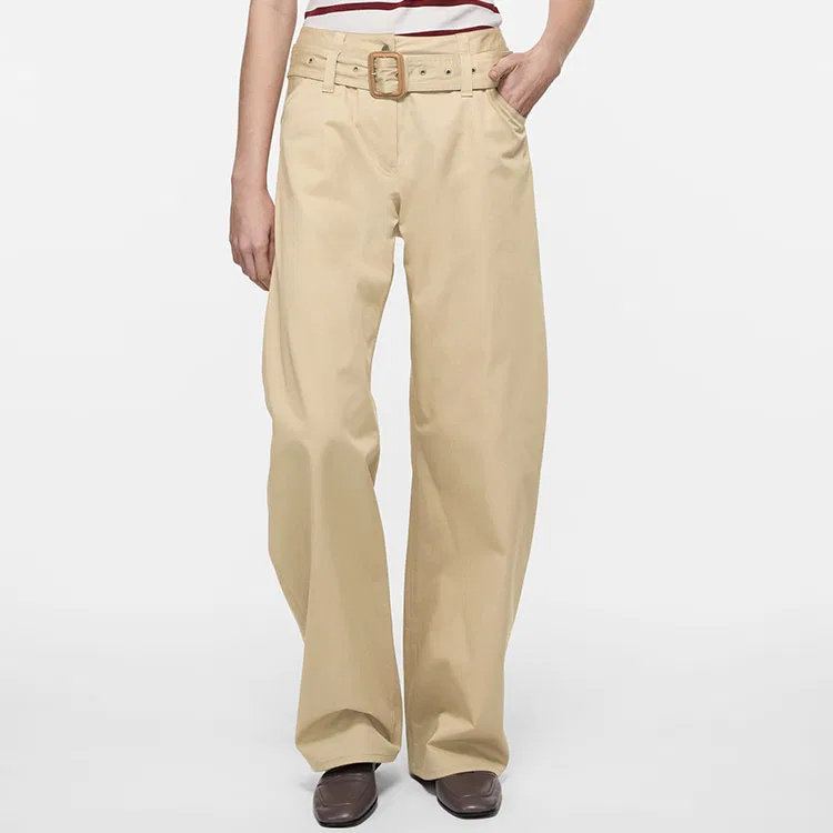 Женские брюки Acne Studios, Light Beige — фото 4
