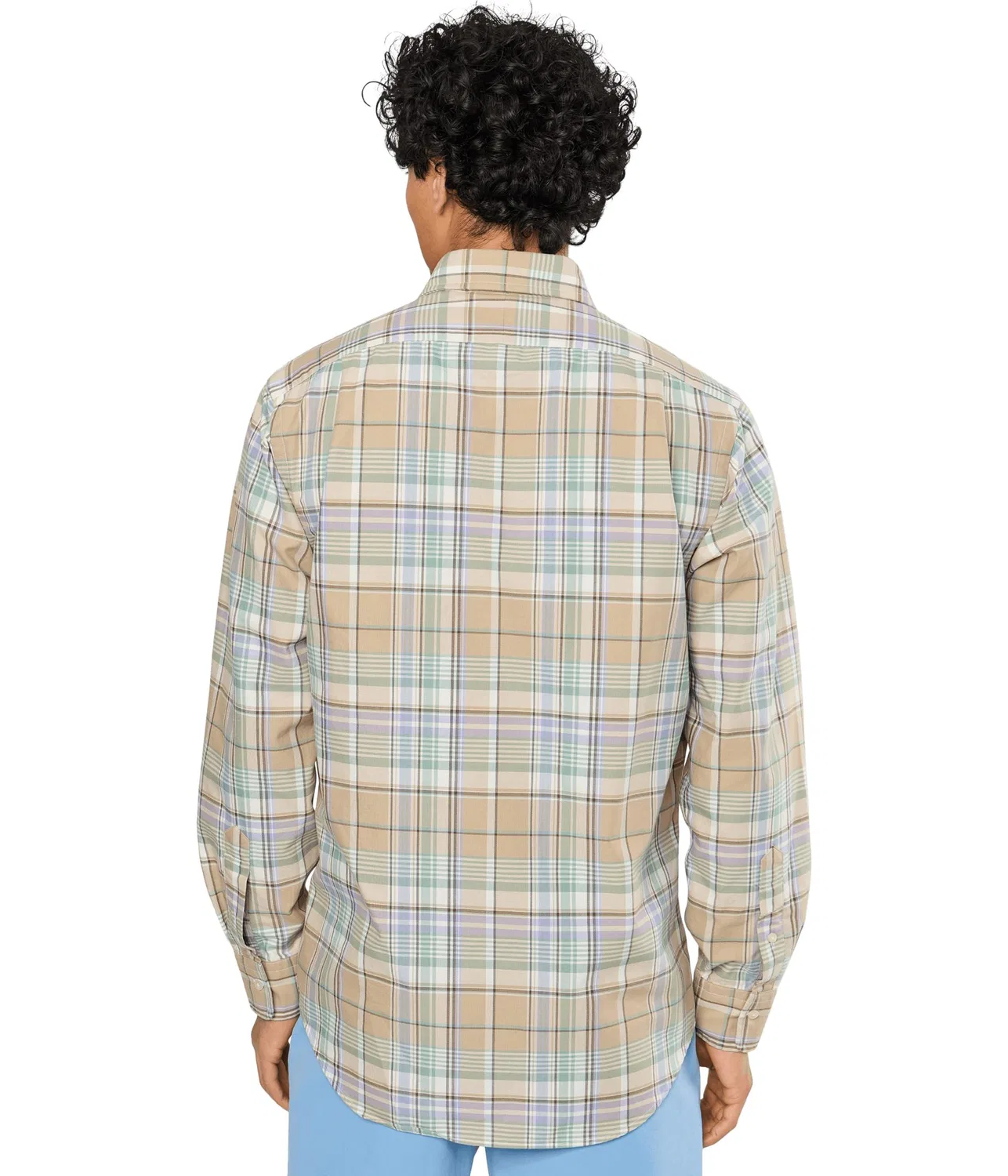 Классическая клетчатая рубашка для активного отдыха Polo Ralph Lauren, Khaki/Faded Mint Multi — фото 4