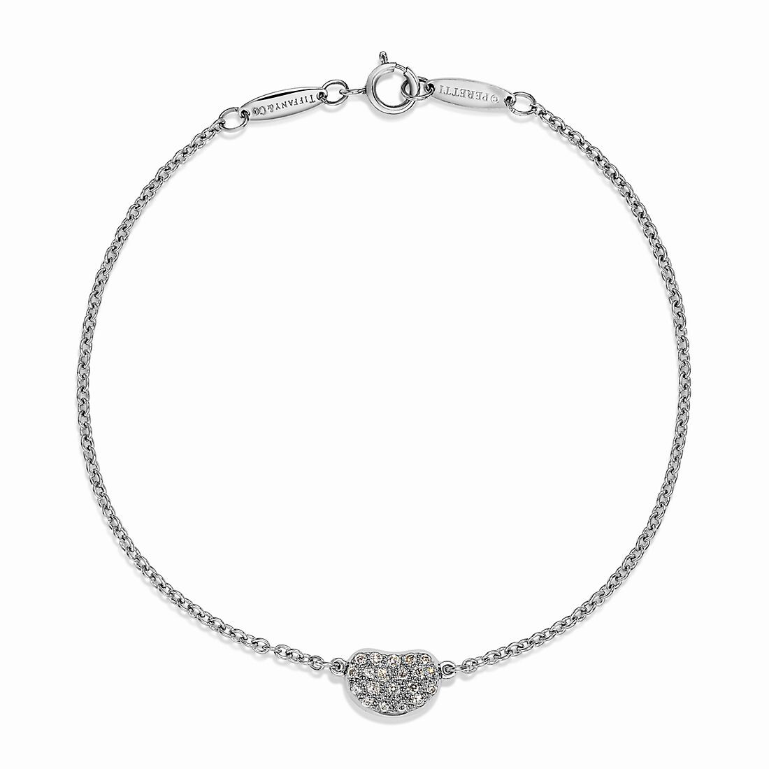 

Браслет Tiffany & Co. Elsa Peretti Bean design, платина/ бриллиант