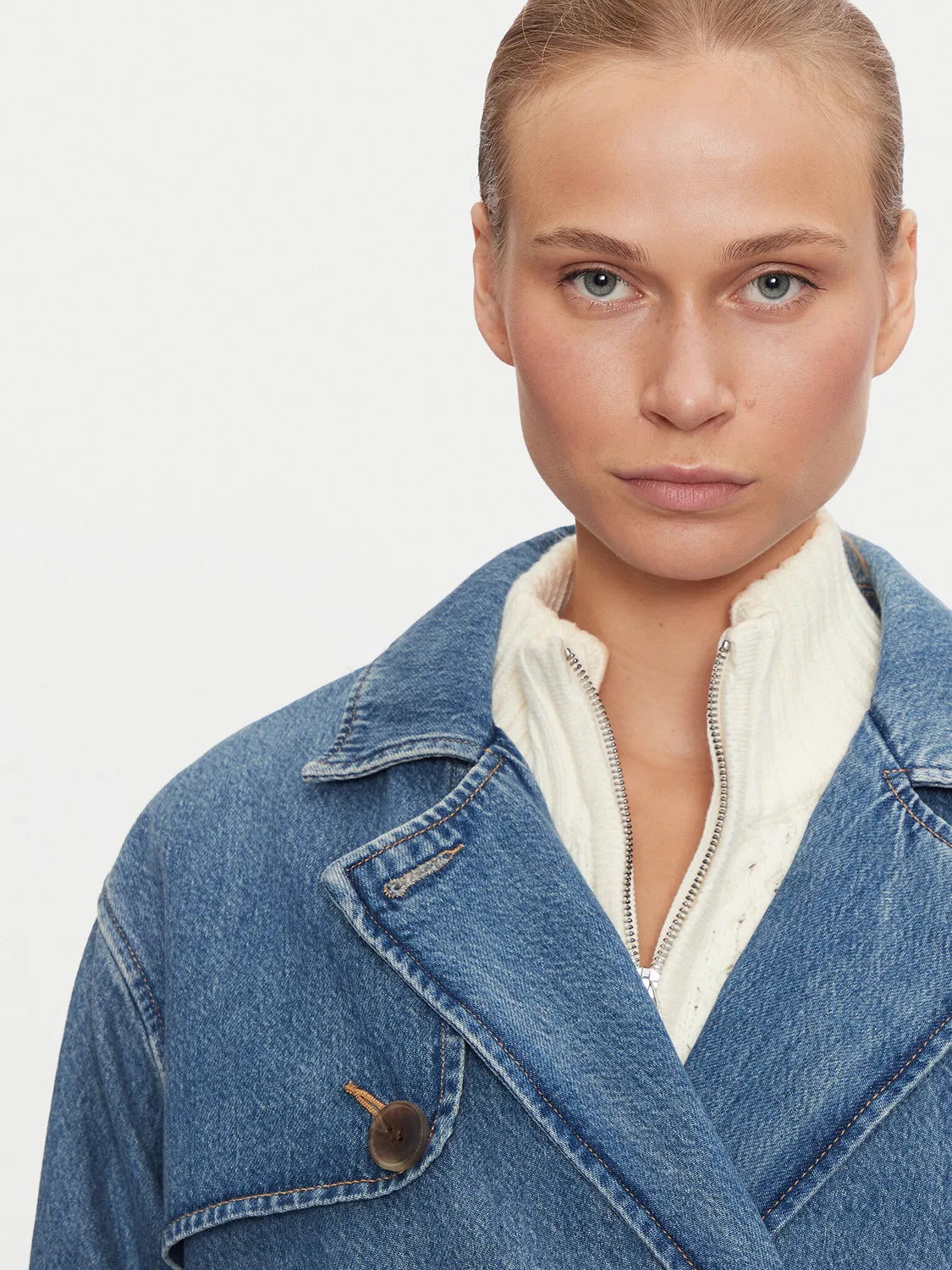Женский тренч стандартного кроя Spade Levi'S, синий — фото 4