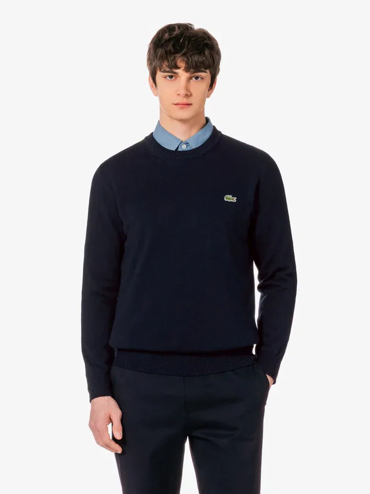 Свитер из бумажной пряжи LACOSTE, Navy