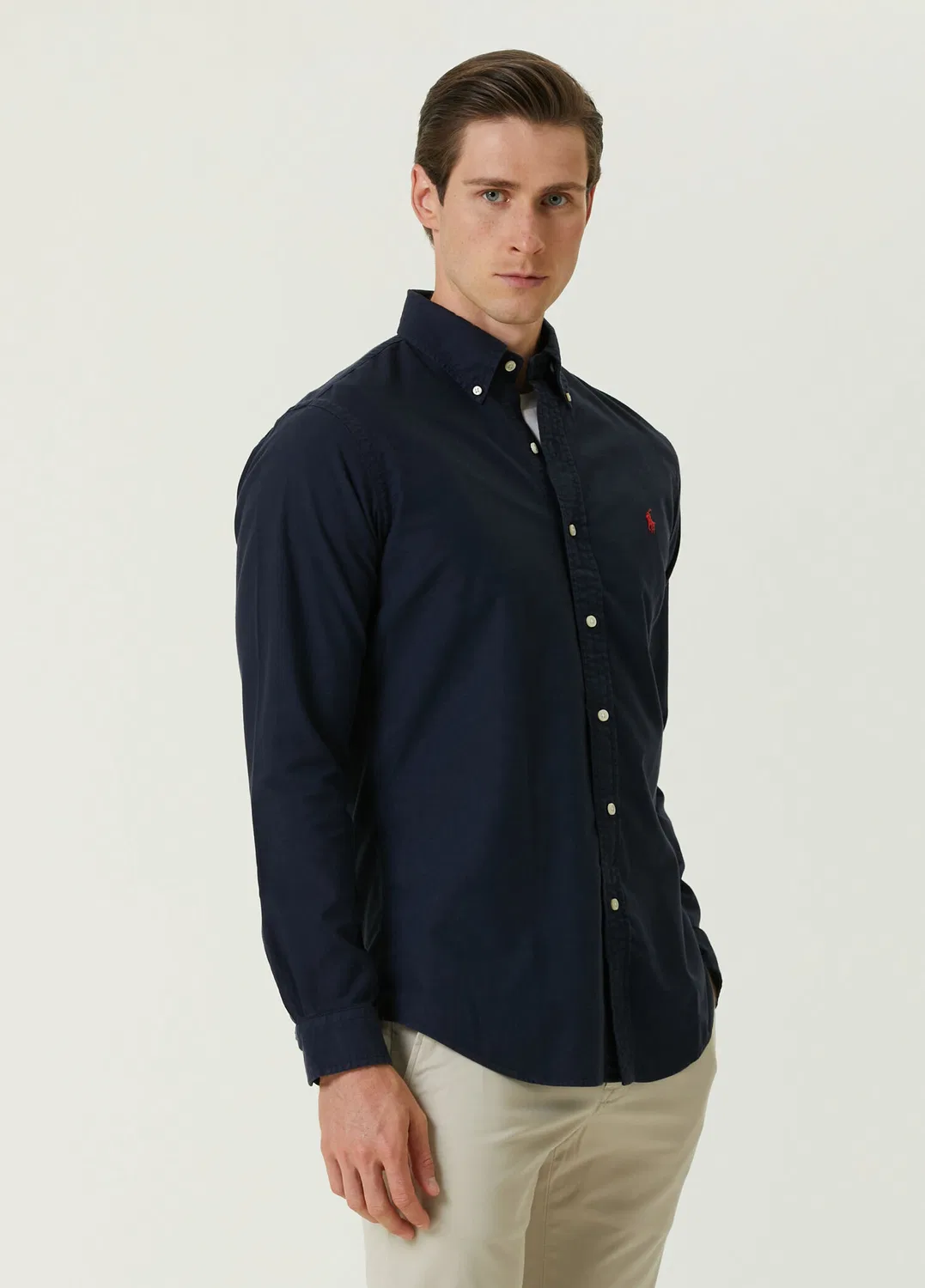 Рубашка Oxford Custom Fit Polo Ralph Lauren, lacivert — фото 3