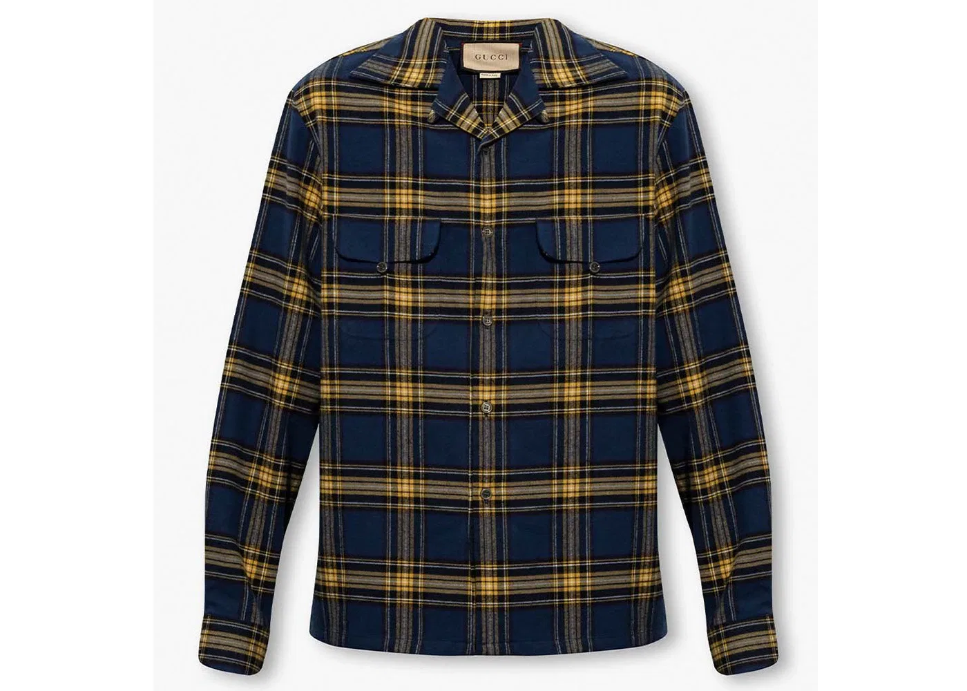 Мужская рубашка в клетку Gucci, Navy