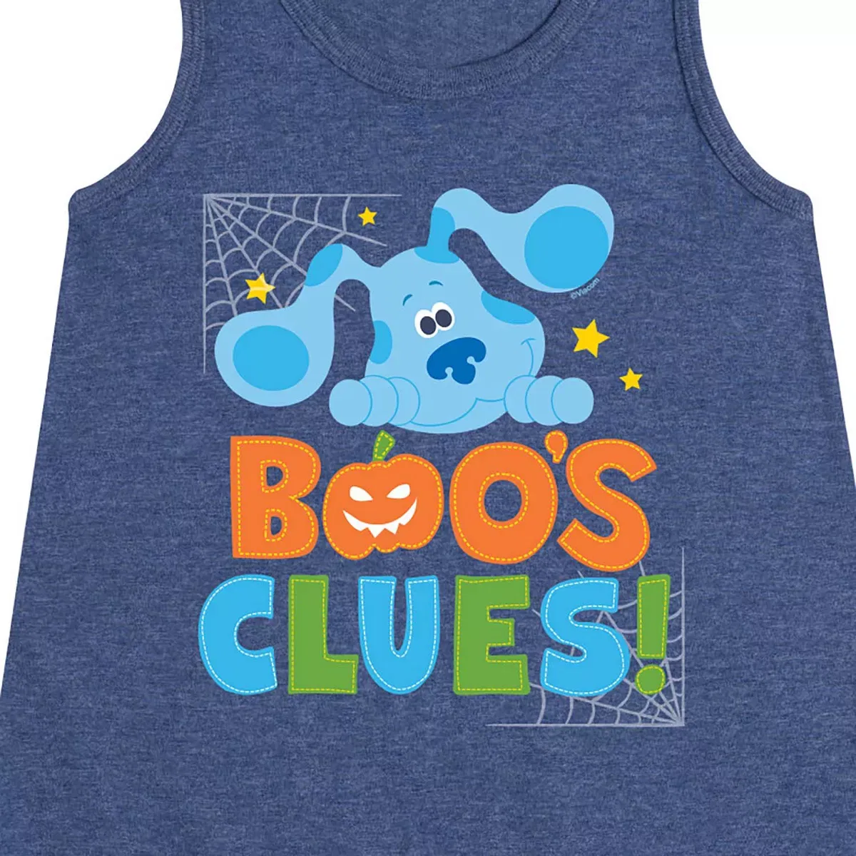 Детское платье-трапеция без рукавов Boo's Clues Blue's Clues & You!, Heather Navy — фото 2