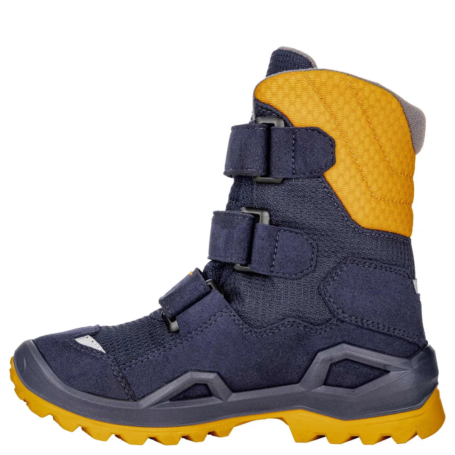 Детские ботинки для мальчиков с мембраной Milo Evo Gtx Hi Jr LOWA, Navy Orange — фото 3