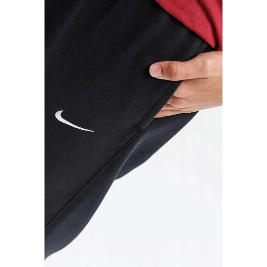 Штаны спортивные свободного кроя хлопковые Nike Sportswear, Черный — фото 2