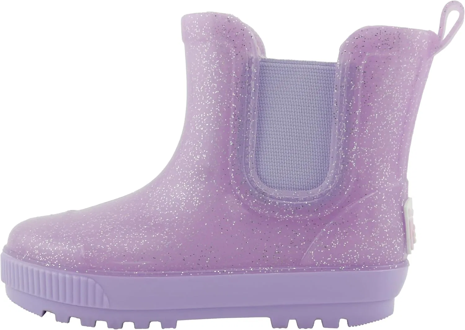 Детские резиновые сапоги Chelsea с принтом BEARPAW, Lilac Glitter — фото 4