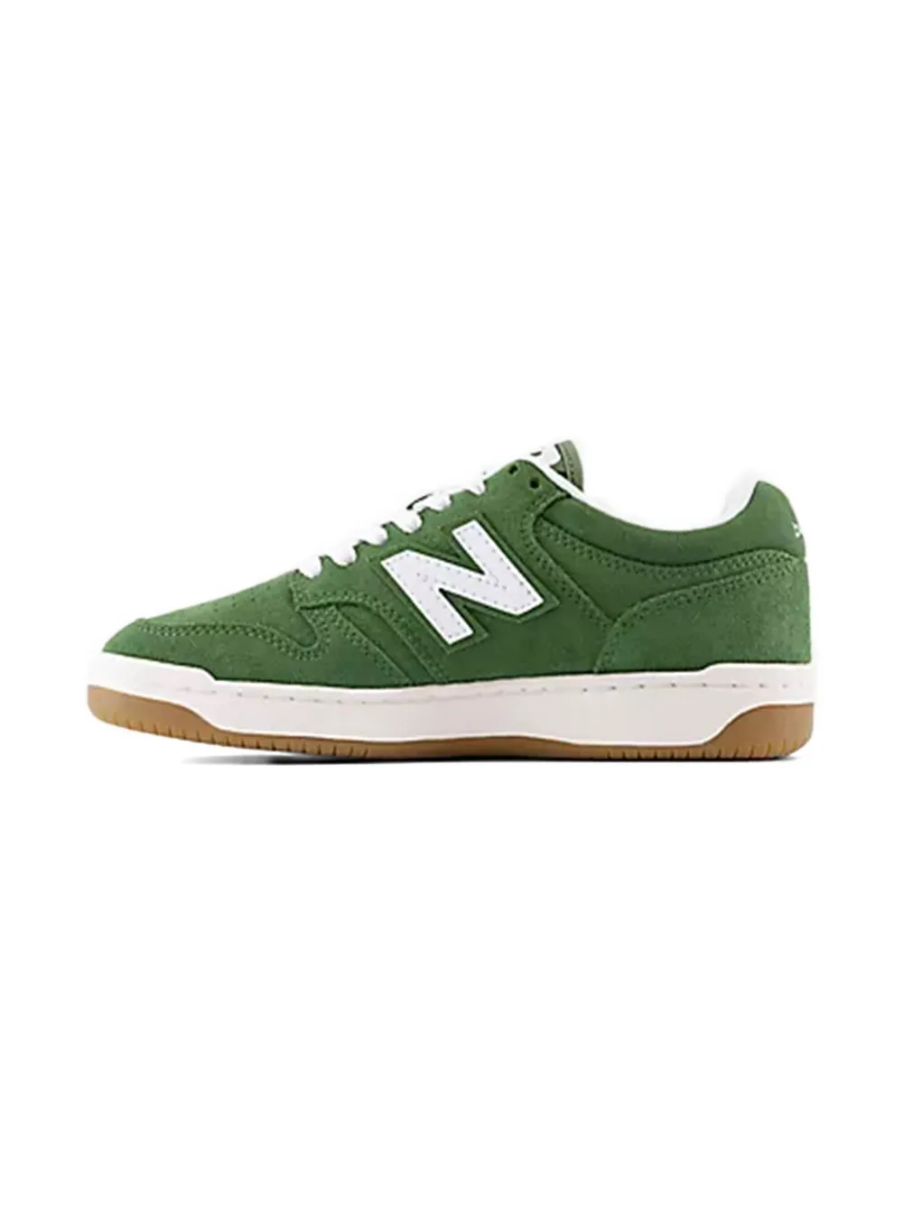 Кроссовки B480 LACE из замши и кожи New Balance Kids, зеленый — фото 4
