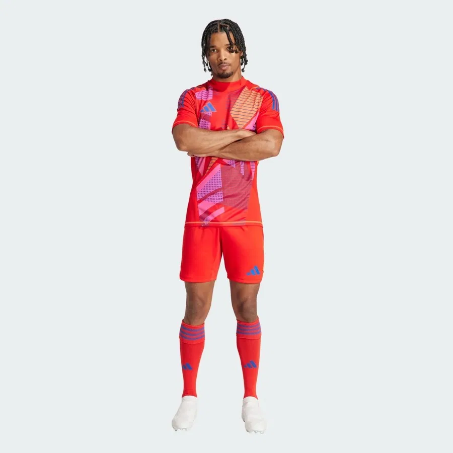Шорты спортивные с длиной до колена adidas IN0449 T24 P Gk Sho, Красный — фото 3