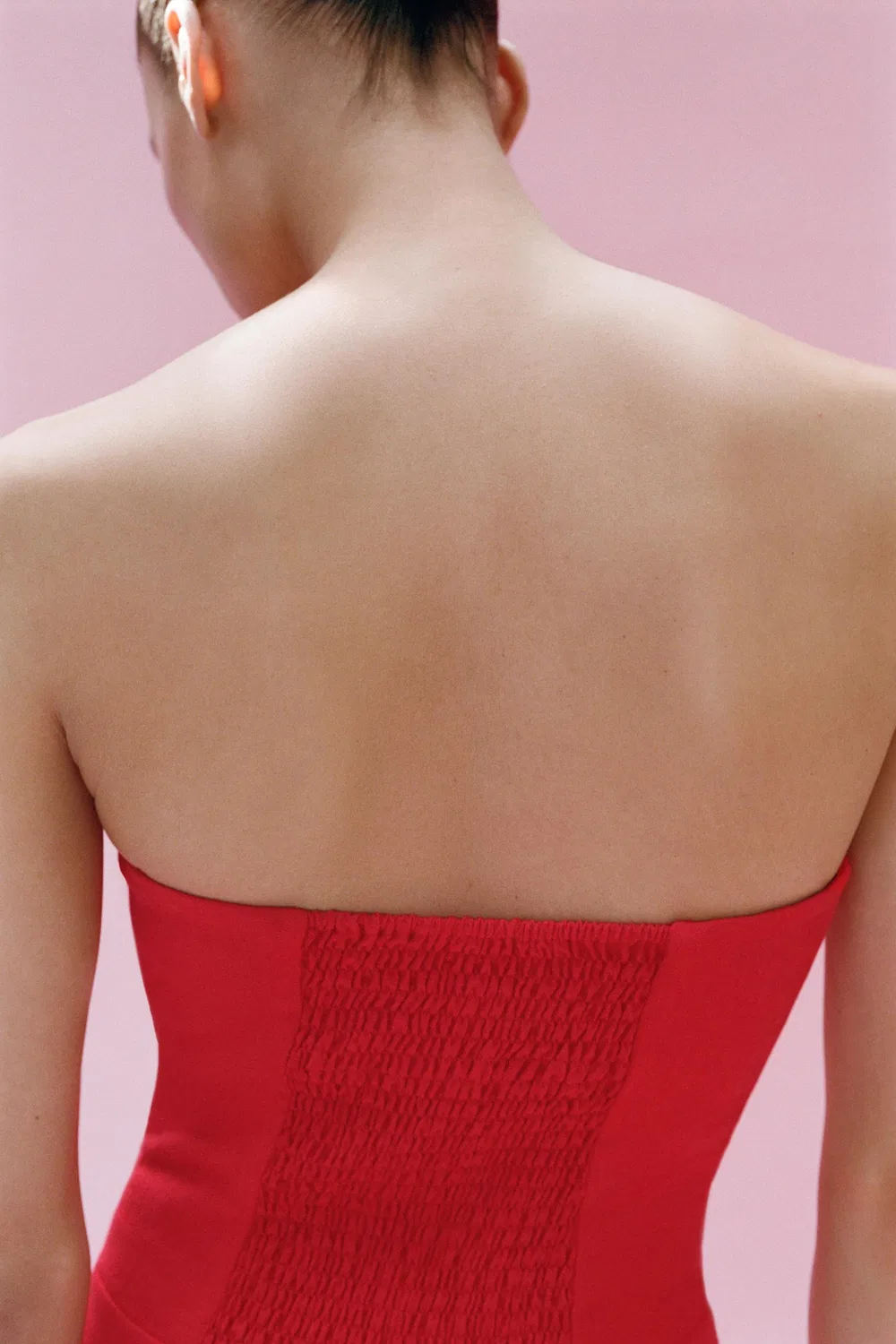 Комбинезон с асимметричным подолом ZARA, Red — фото 2