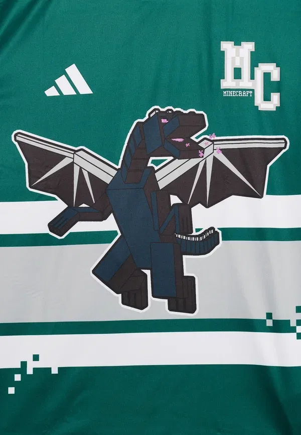 Футболка Minecraft унисекс - спортивная футболка Adidas Performance, зеленый — фото 3