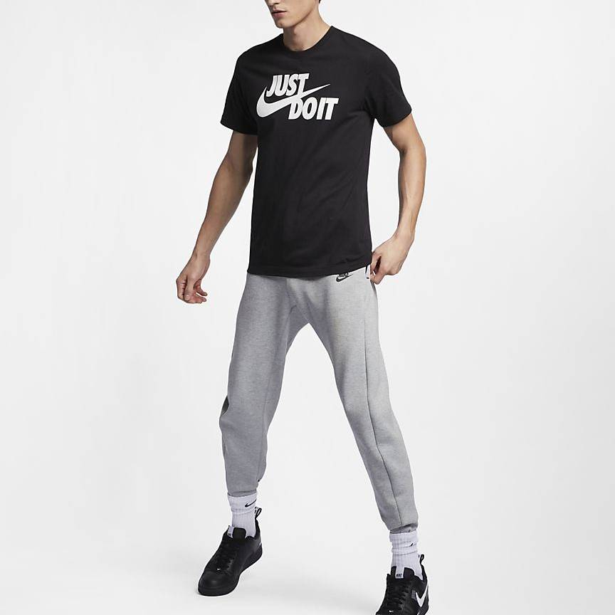 Футболка Nike Crew-Neck, черный/белый — фото 4