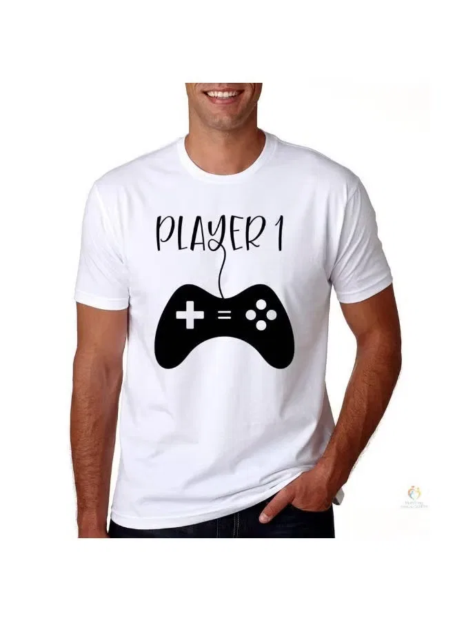 Комплект футболок с принтом Player 1, 2 & 3 Matching Family Outfits, белый — фото 3