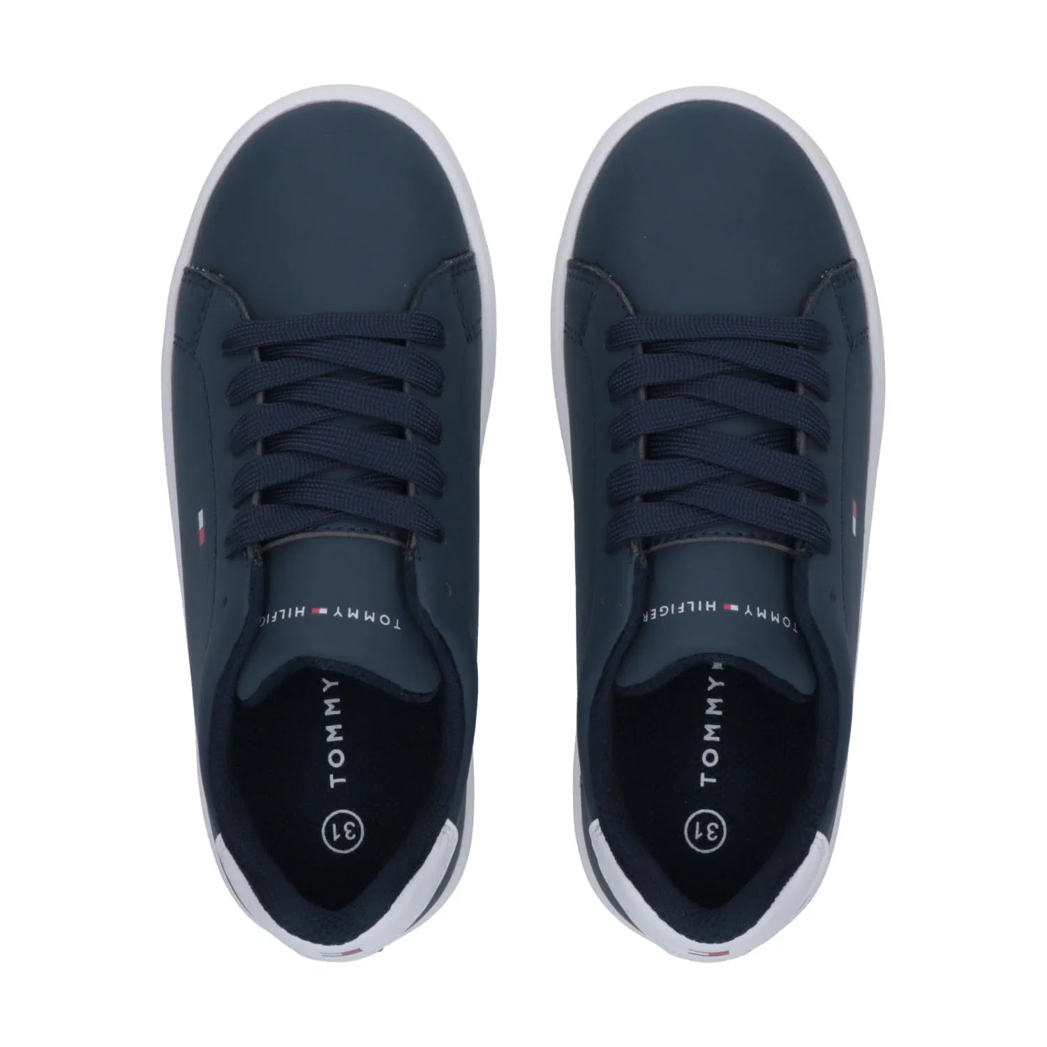 Детские кроссовки для девочек с принтом Jack Tommy Hilfiger, Blue White — фото 3
