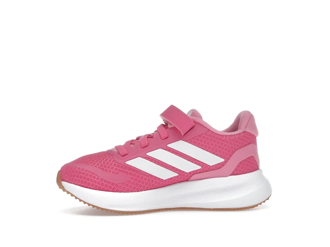 Детские кроссовки с длинным шнурком Adidas Runfalcon 5, Pulse Magenta Cloud White Bliss Pink — фото 3