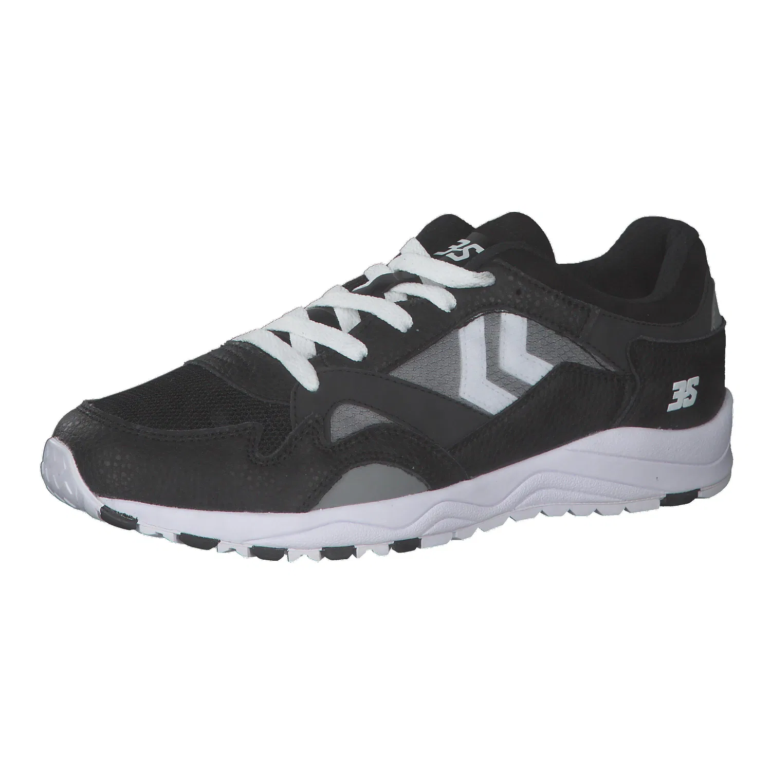 Детские кроссовки Edmonton 3S Leather Hummel, Schwarz / Weiss
