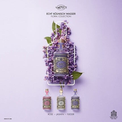 4711 Echt Kolnisch Wasser Floral Collection Flieder Eau de Cologne 100ml Natural Spray Vaporisateur — фото 2