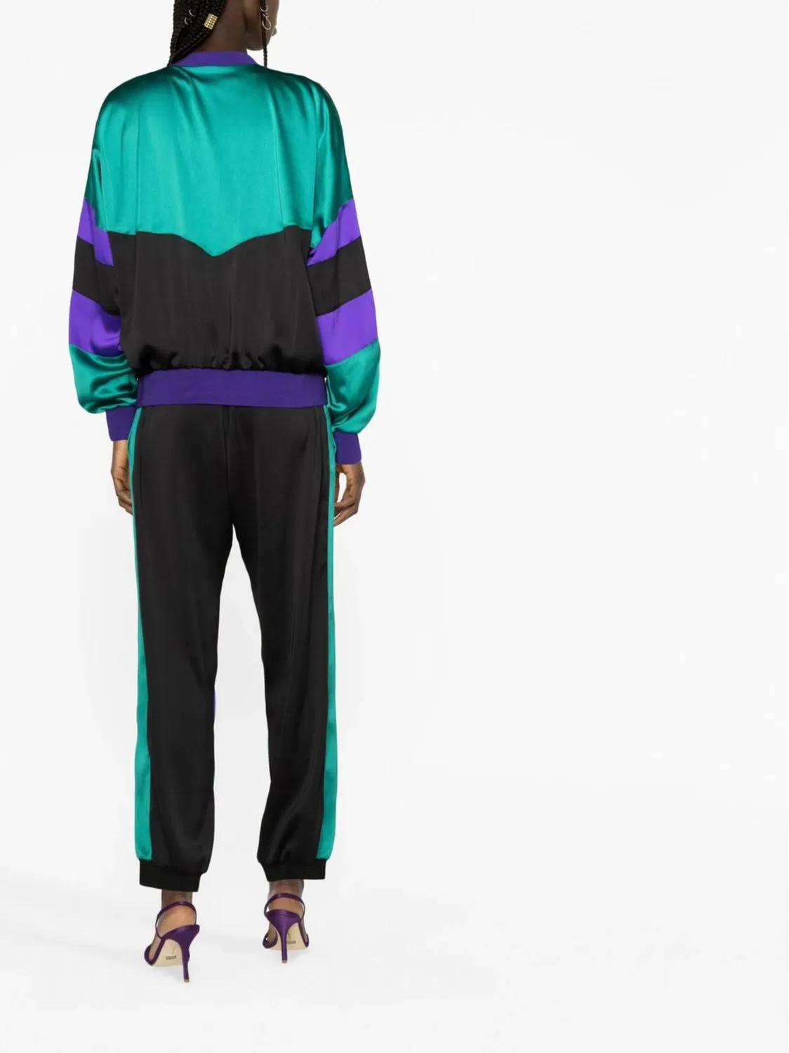 Куртка-бомбер с цветными блоками DSQUARED2, зеленый — фото 3