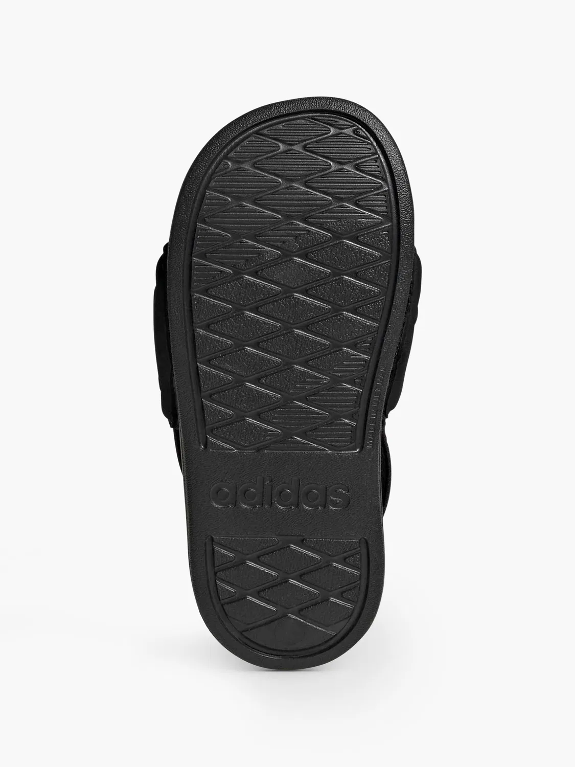 Детские шлепанцы с ремешком Adidas, черный — фото 4