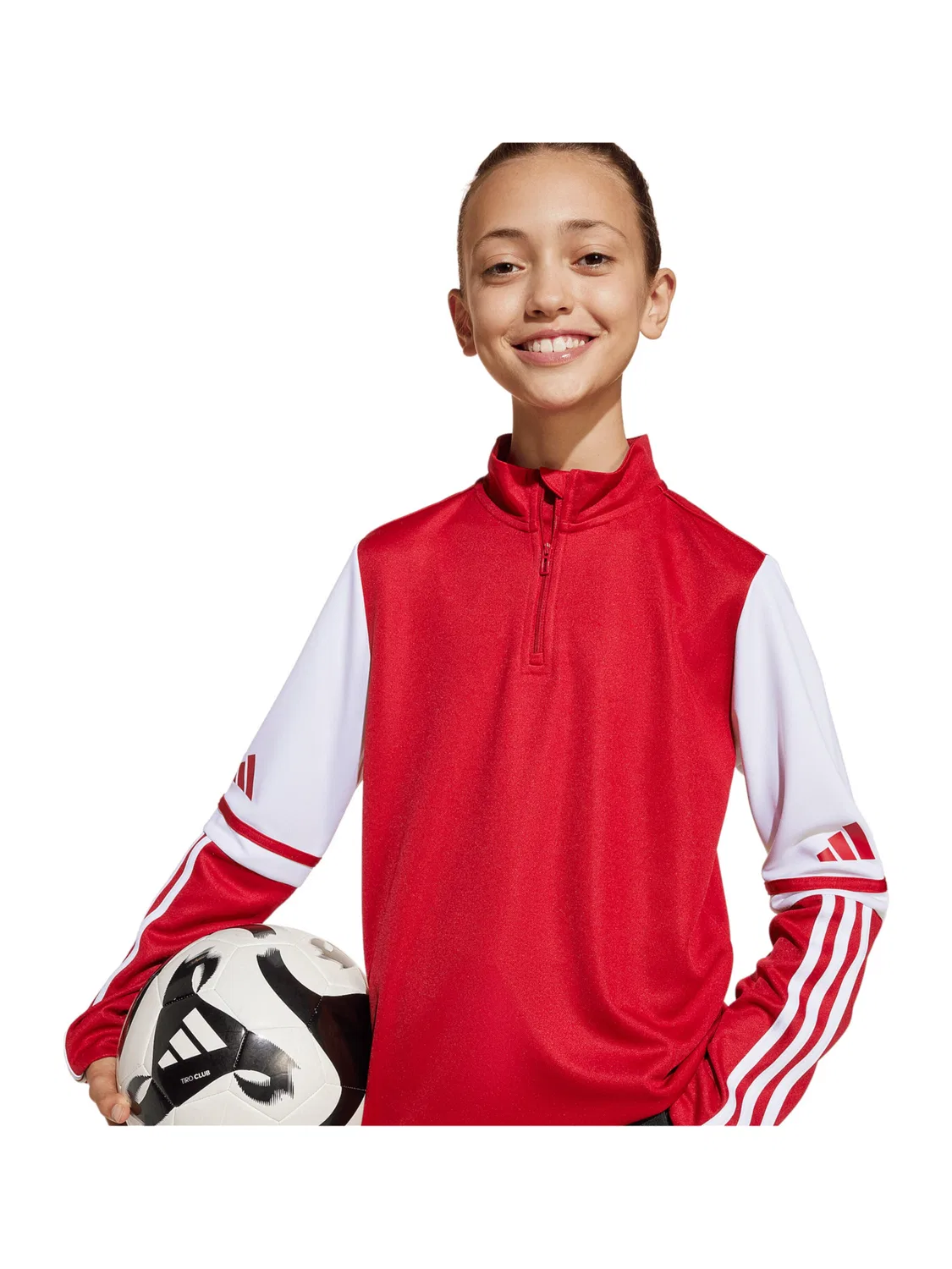 Спортивная толстовка Adidas Performance Squadra 25 красного цвета — фото 4