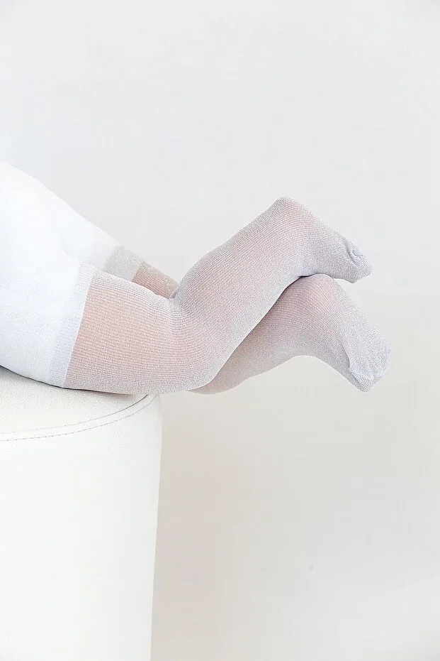Детские колготки с оборками Sim Daymod, White