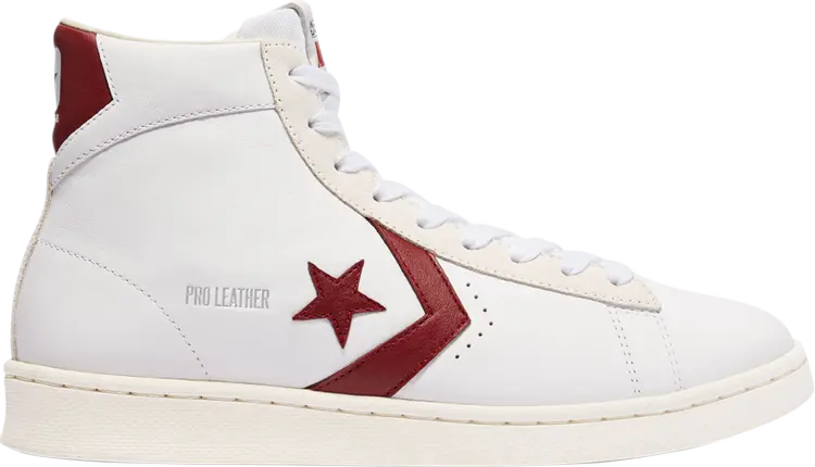 

Кроссовки Converse Pro Leather High White Team Red, белый